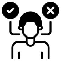 Decision Maker icon illustration for uiux vector