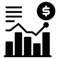 Market Analysis icon illustration for uiux vector