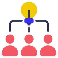 Network Building icon illustration for uiux vector