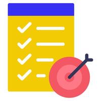 Business Plan icon illustration for uiux vector