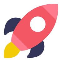 Startup Rocket icon illustration for uiux vector