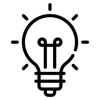 Idea Brainstorm icon illustration for uiux vector