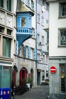 Scenic summer view of the Old Town architecture of Zurich photo