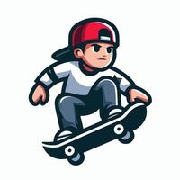 Man playing skateboard Design vector