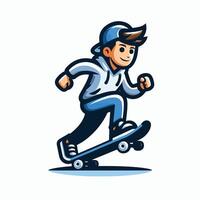 Man playing skateboard Design vector