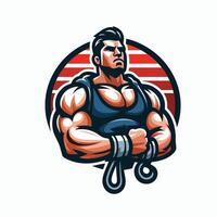 Fitness Bodybuilder design man vector