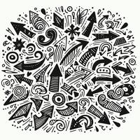 Set of Hand drawn Design vector