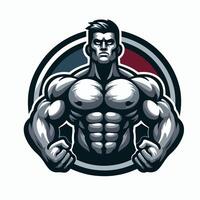 Fitness Bodybuilder design man vector