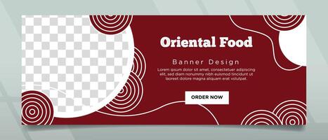 Creative and Simple Modern Style Banner Design vector