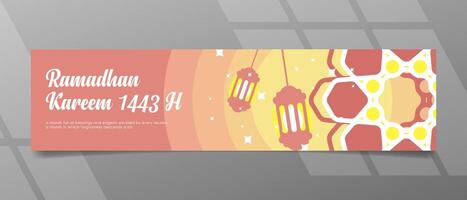 Ramadhan kareen banner design vector