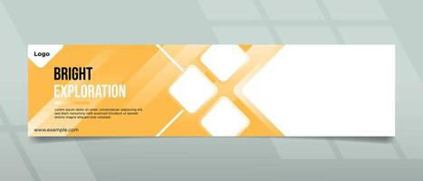 Brigth Exploration Banner Design vector