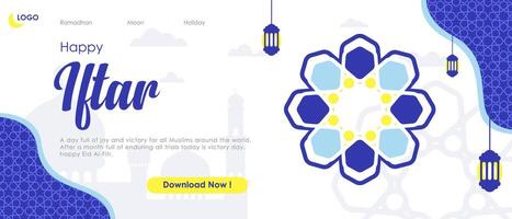 Ramadhan kareen banner design vector