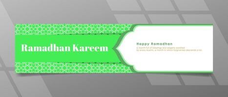 ramadhan kareen bandera diseño vector