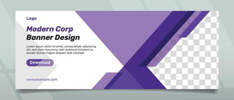 Creative and Simple Modern Style Banner Design vector