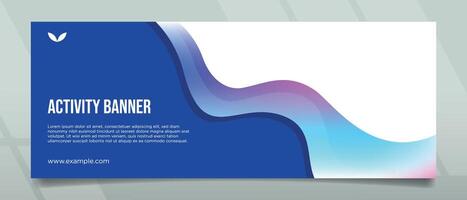 Creative and Simple Modern Style Banner Design vector