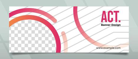 Creative and Simple Modern Style Banner Design vector