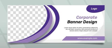 Creative and Simple Modern Style Banner Design vector