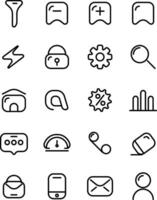 Icon Line User Interface for ecommerse vector