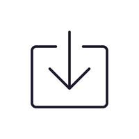 Share and Link Isolated Outline Sign for Websites and Apps vector