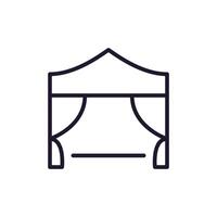 Camping Tent Isolated Simple Symbol for Websites and Apps vector