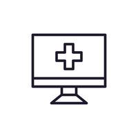 Medical Cross Isolated Simple Symbol for Websites and Apps vector