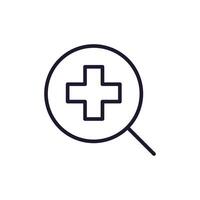 Medical Cross Isolated Simple Icon for Websites and Apps vector