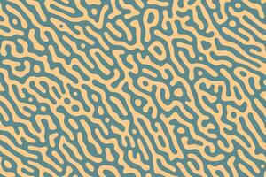 Teal and beige intertwine in a seamless, rounded maze pattern, creating a geometric decor piece that's both trendy and fun vector