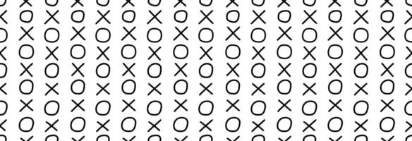 The game of tic-tac-toe banner. vector