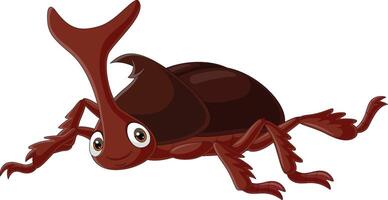 dibujos animados ciervo escarabajo en blanco antecedentes vector
