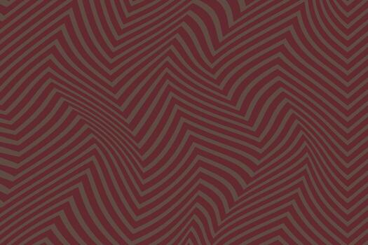 simple abstract dark brown color horizontal line zig zag wavy pattern vector