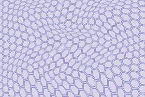 simple abstract cold lite violet color polygon hexagon wavy distort pattern on lite sky color background vector