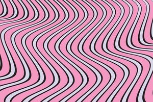 simple abstract baby pink and lite sky color geometric line wavy pattern on black color background vector