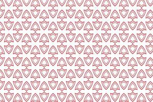 simple abstract red color geometric pattern seamless pattern of red and white geometric shapes on a white background vector