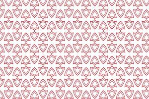 simple abstract red color geometric pattern seamless pattern of red and white geometric shapes on a white background vector