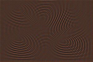 simple abstract moon cake brown color small polka dot wavy distort pattern on black color background abstract image, colorful graphics and tapestries it can be used as a pattern for the fabric vector