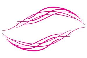 simple abstract pink color wavy border line pattern a pink line drawn by a pink flower vector