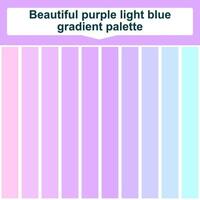 Beautiful purple light blue gradient palette. Abstract Colored Palette Guide. Elegant concept color palette vector