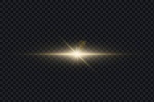 Light glare effect. Star shining light particles, design elements on background vector