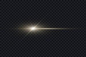 Light glare effect. Star shining light particles, design elements on background vector