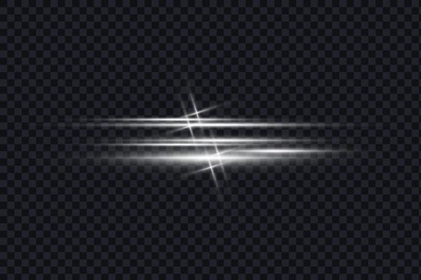 Light glare effect. Star shining light particles, design elements on background