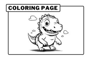 Wild animal coloring pages for kids vector