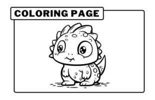 Wild animal coloring pages for kids vector