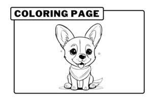 Wild animal coloring pages for kids vector