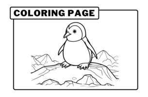 Wild animal coloring pages for kids vector