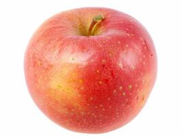 crujiente rojo manzana aislado en blanco Perfecto para salud y nutrición temas foto