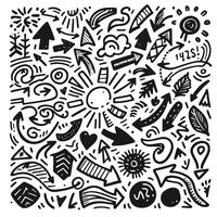 Set of Hand drawn Design vector