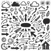 Set of Hand drawn Design vector