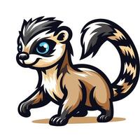 African Civet mascot vector