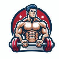 Fitness Bodybuilder design man vector