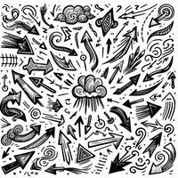 Set of Hand drawn Design vector